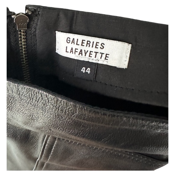 Genuine Leather French Mini Skirt - Picture 7 of 9